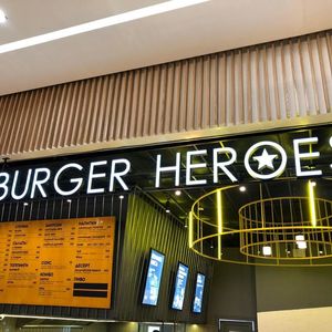 Световая вывеска Burger heroes