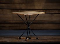 Деревянный столик Лофт