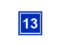 Домовой знак «ДБУ-7» с номером дома