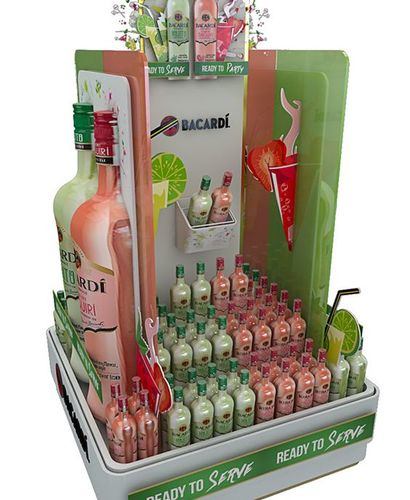 Промо стойка для алкогольной продукции Bacardi